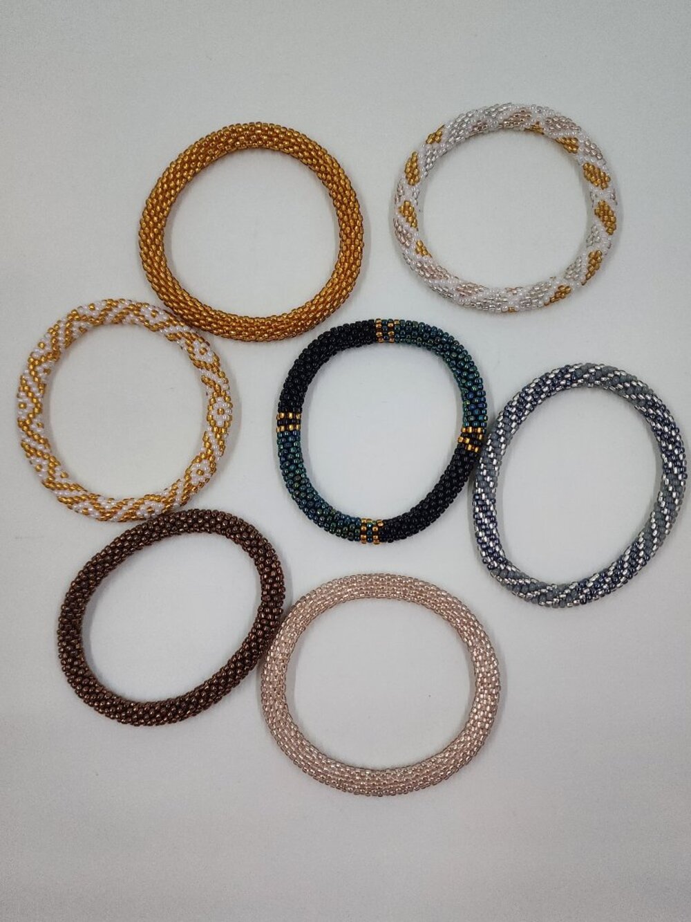 Sashka Co. Glass Beaded Roll-On Bracelets (7)